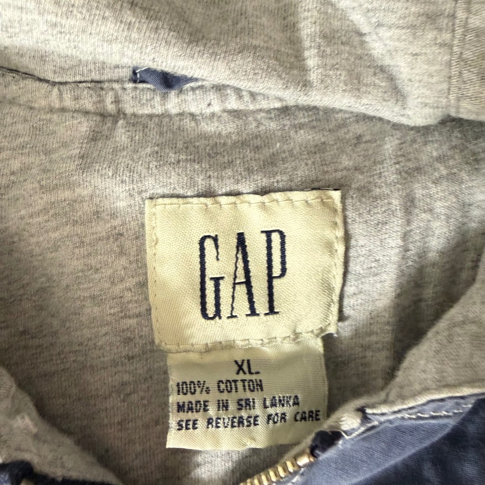 Vintage GAP Coastal Navigational 96 Anorak Jacket XL Blue RARE Colorblock Cotton - Picture 4 of 11